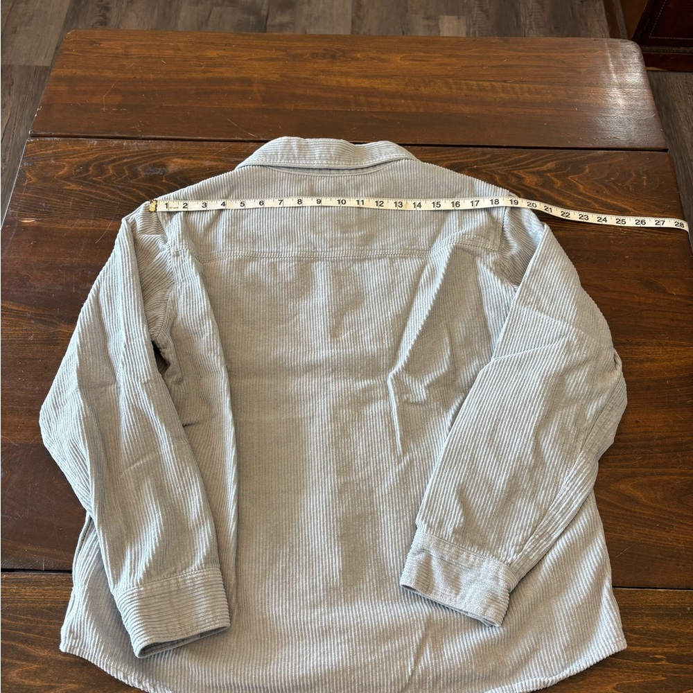 Buffalo David Bitton Light Gray Corduroy Shirt - Picture 5 of 8